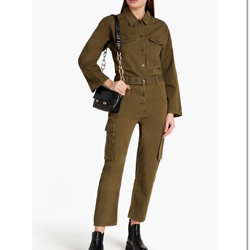 Maje Cotton-Gabardine Jumpsuit